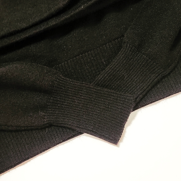 Ann Taylor Sweater Dress, Cowl Neck, Fitted, Goth, Witch, Vampirecore - Picture 3 of 5